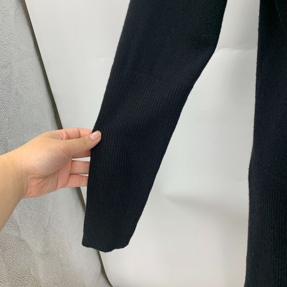 Splendid Retreat Cardigan Womens S Small Black Open Front Cashmere Blend Pockets - Picture 5 of 15